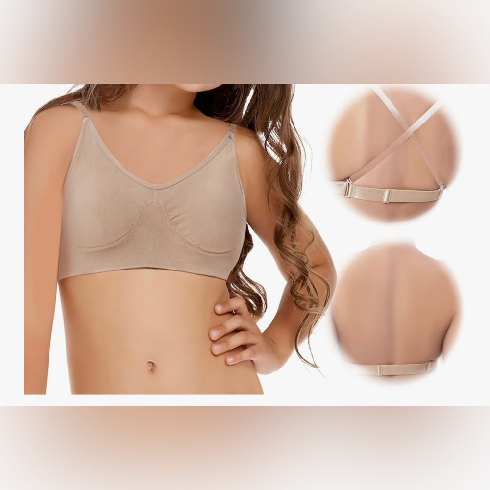 Teen/Tween Dance Beige Comfort Bralette